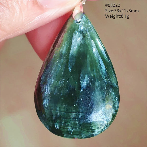 Green Seraphinite Pendant-ToShay.org