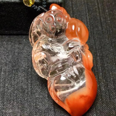 Red Rutilated Quartz Monkey-ToShay.org