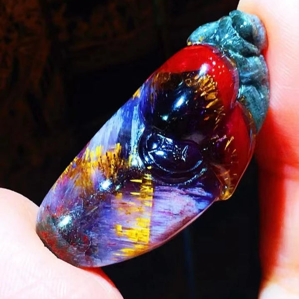 Red Auralite Pendant-ToShay.org