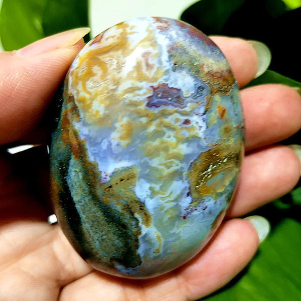 Ocean Jasper Palm Stone-ToShay.org