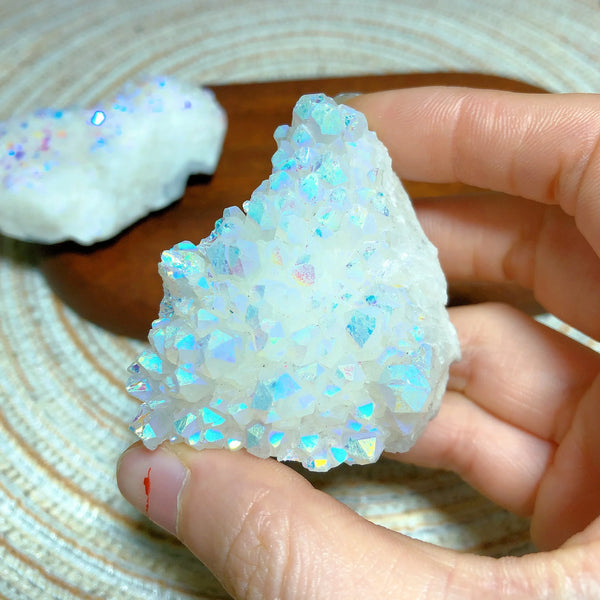 Rainbow Aura Quartz Cluster-ToShay.org