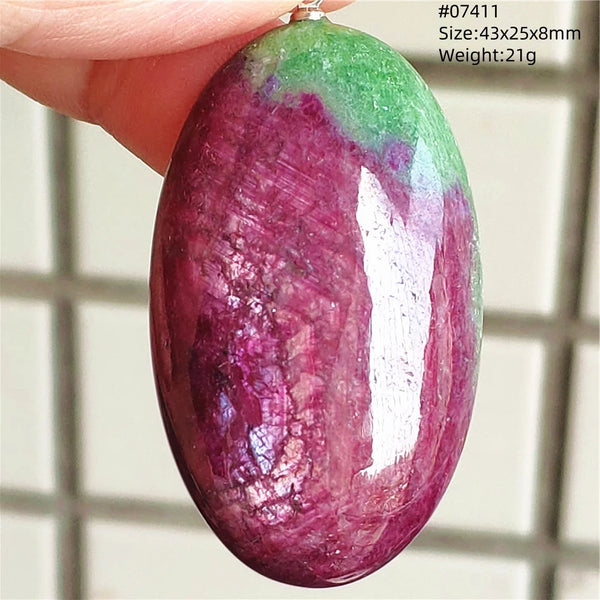 Red Ruby Zoisite Pendant-ToShay.org