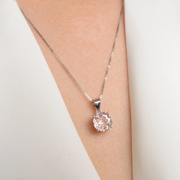 Pink Rose Pendant-ToShay.org