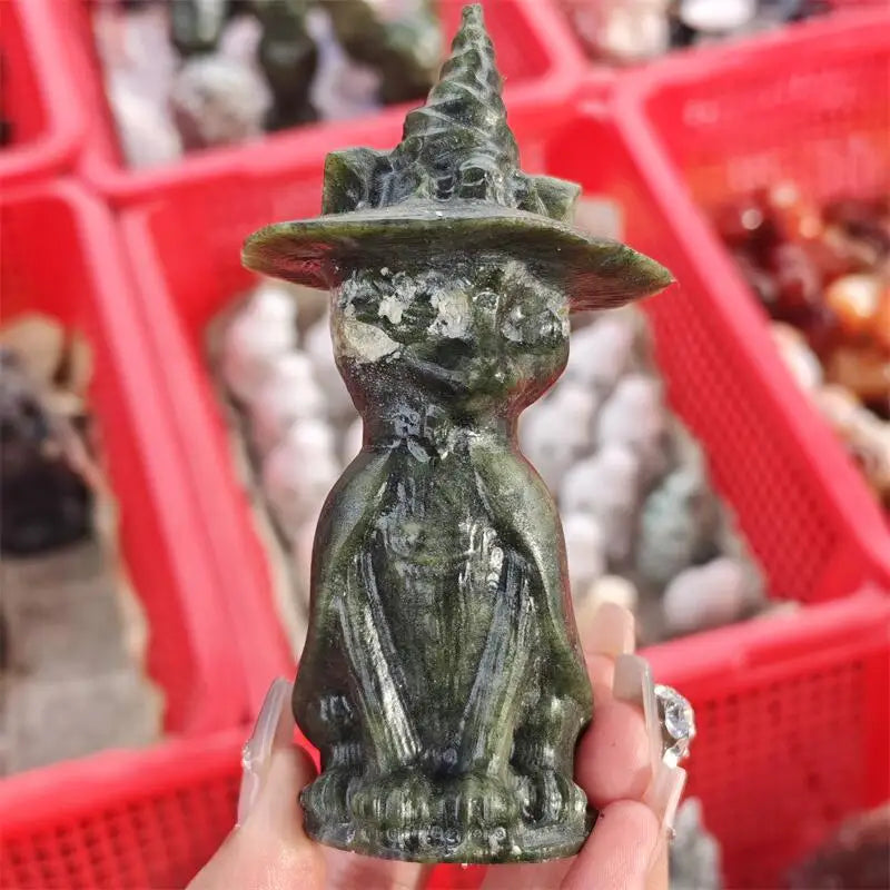 Green Jade Wizard Cat-ToShay.org