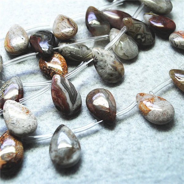 Mixed Agate Teardrop Beads-ToShay.org
