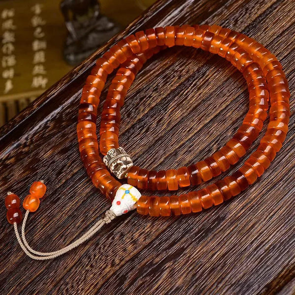 Gold Turtle Bone Bead Mala-ToShay.org