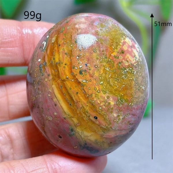 Ocean Jasper Palm Stone-ToShay.org