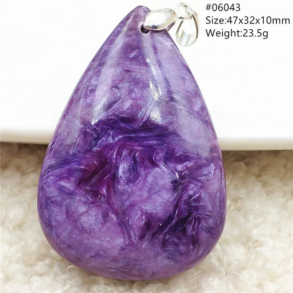 Purple Charoite Pendant-ToShay.org