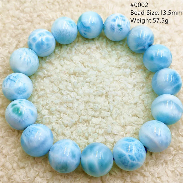 Blue Larimar Bead Bracelet-ToShay.org