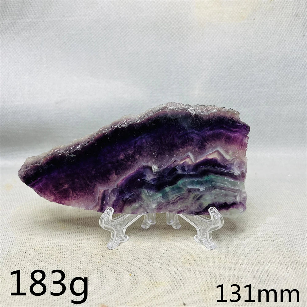 Purple Fluorite Rainbow Slice-ToShay.org
