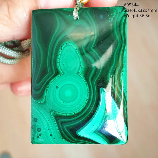 Green Malachite Chrysocolla Pendant-ToShay.org