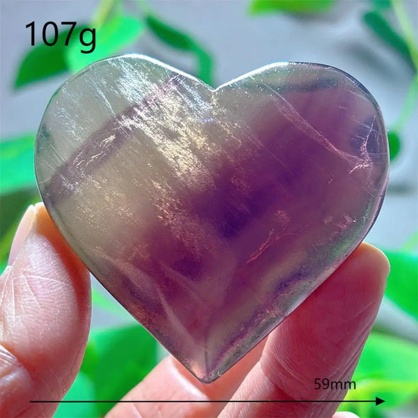 Rainbow Fluorite Heart-ToShay.org