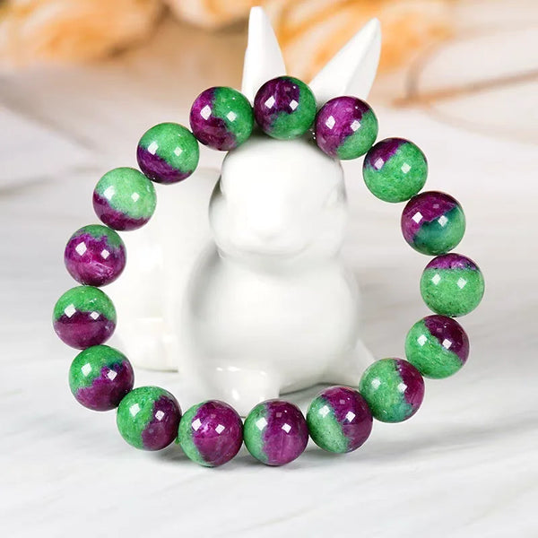 Red Ruby Zoisite Bracelet-ToShay.org