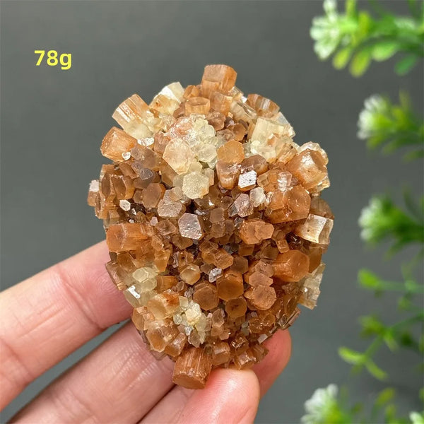 Orange Aragonite Crystal Cluster-ToShay.org