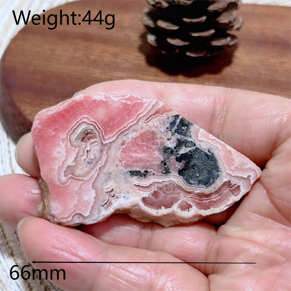 Pink Rhodochrosite Raw Rock-ToShay.org