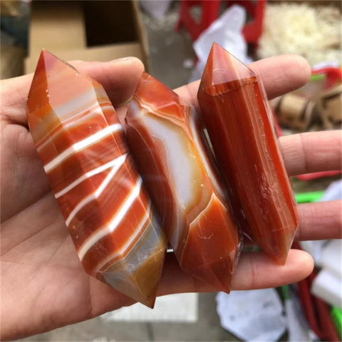 Red Carnelian Double Point-ToShay.org