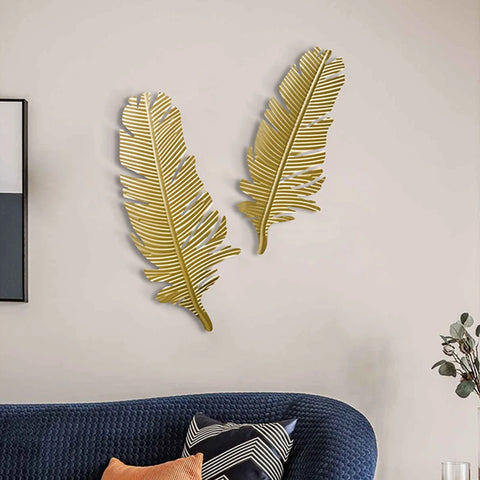 Gold Leaf Iron Wall Art-ToShay.org