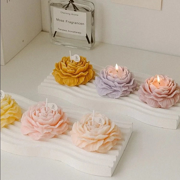 Peony Flower Candles-ToShay.org