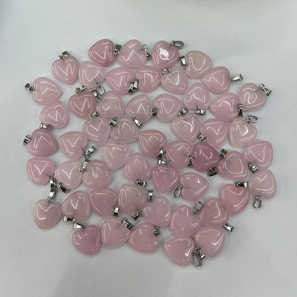 Mixed Crystal Heart Pendants-ToShay.org