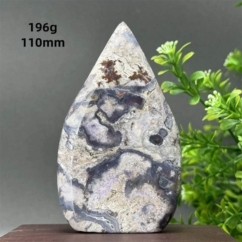 Blue Cherry Blossom Agate Torch-ToShay.org