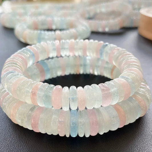 Clear Morganite Abacus Bracelet-ToShay.org