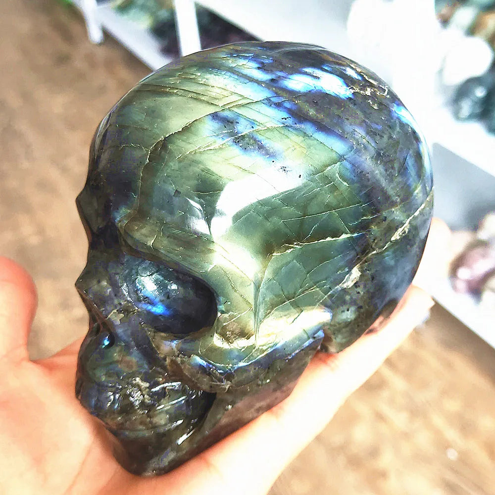 Blue Labradorite Skull-ToShay.org