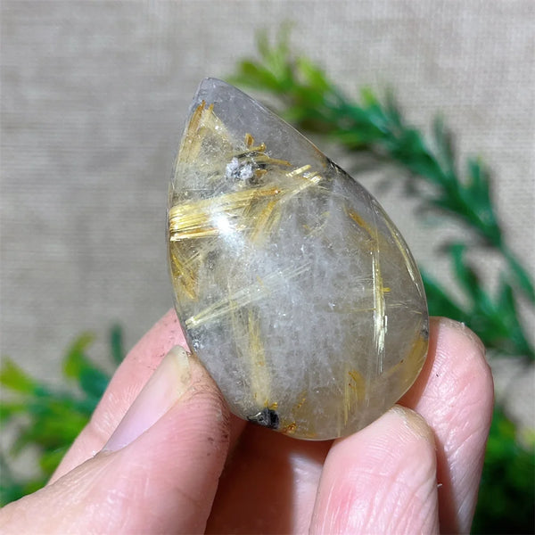 Gold Rutile Quartz Pendant-ToShay.org