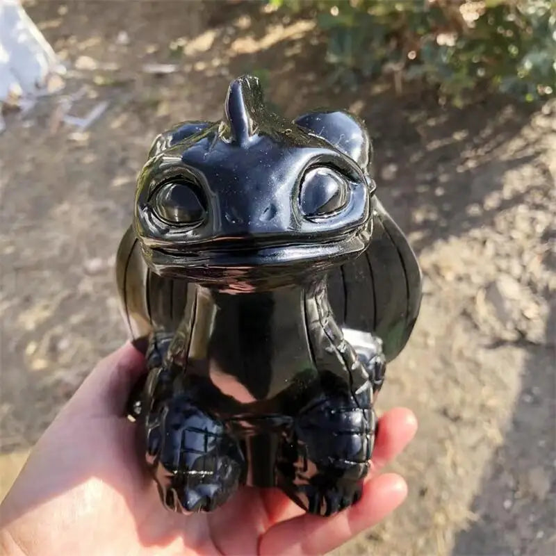 Black Obsidian Baby Dragon-ToShay.org