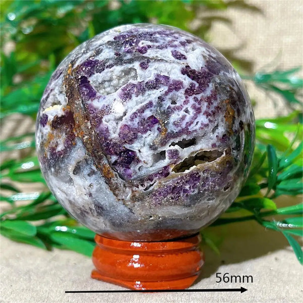 Purple Sphalerite Druzy Ball-ToShay.org
