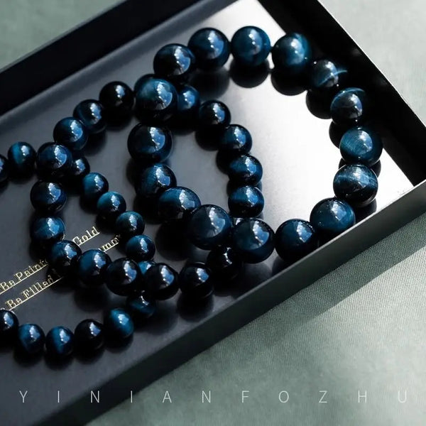 Blue Tigers Eye Bracelet-ToShay.org