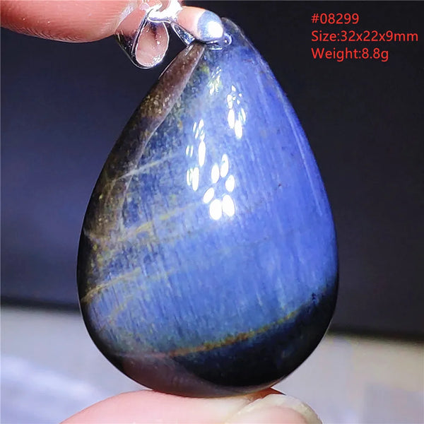 Blue Pietersite Chatoyant Pendant-ToShay.org