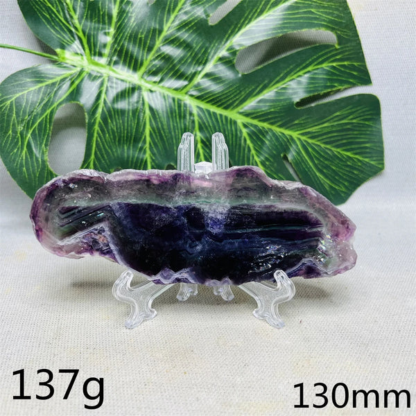 Purple Fluorite Rainbow Slice-ToShay.org