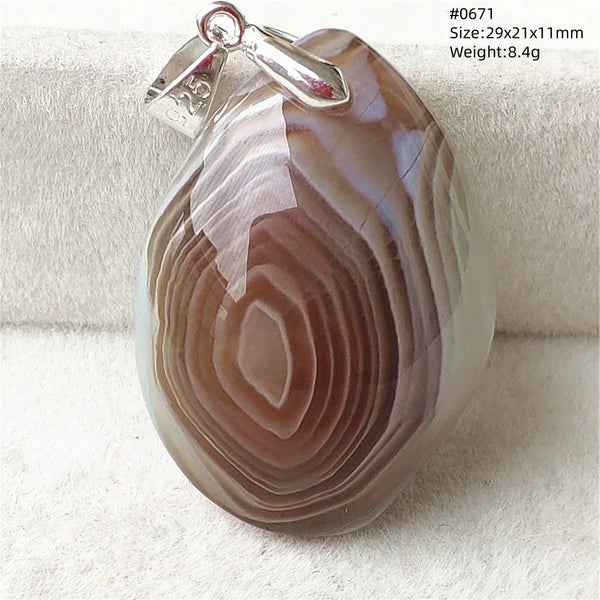Grey Lace Agate Pendant-ToShay.org