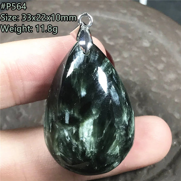 Green Seraphinite Pendant-ToShay.org