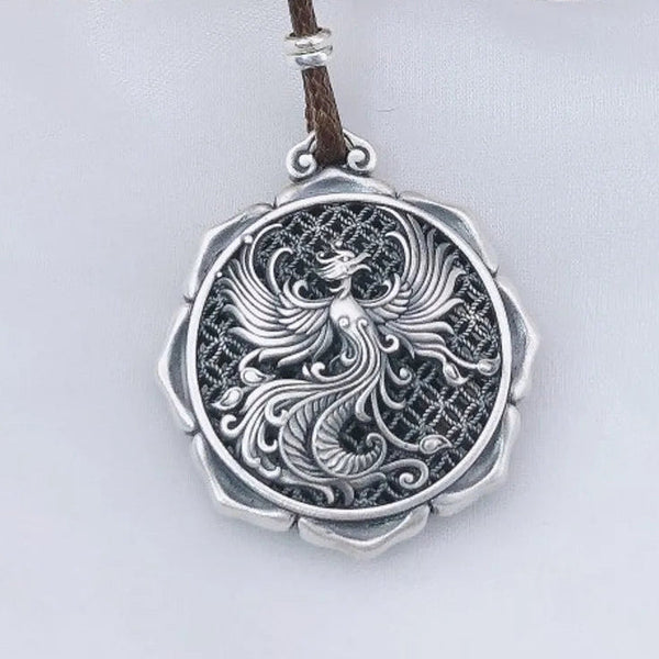 Silver Phoenix Pendant-ToShay.org