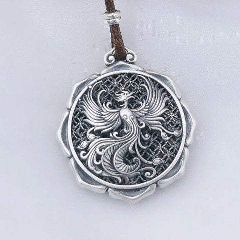 Silver Phoenix Pendant-ToShay.org