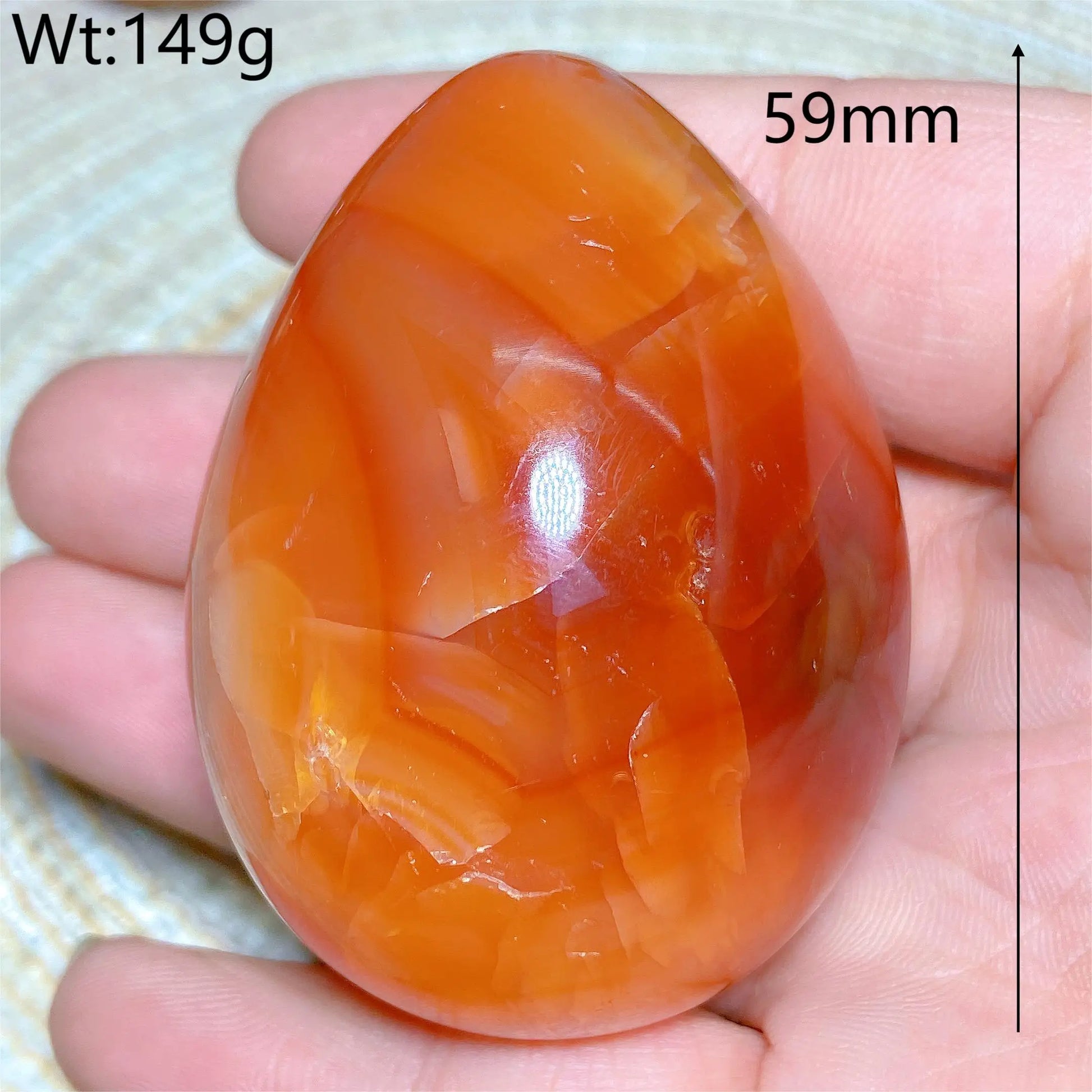 Orange Carnelian Egg-ToShay.org
