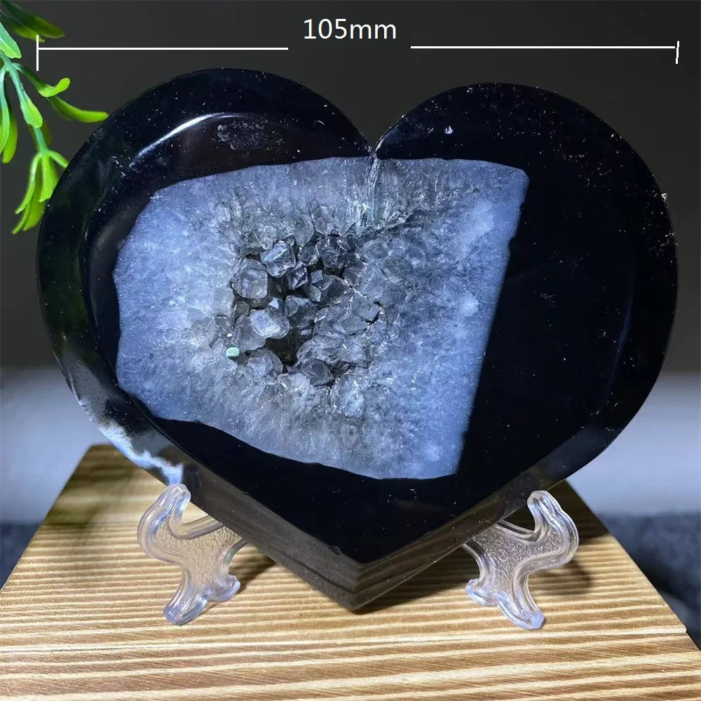 Black Agate Geode Torch-ToShay.org
