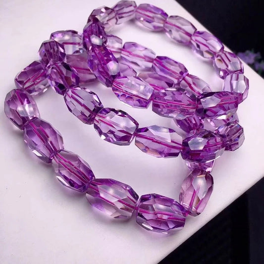 Purple Amethyst Quartz Bracelet-ToShay.org