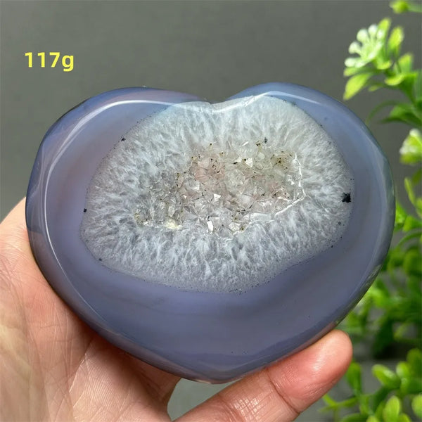 Blue Agate Geode Heart-ToShay.org