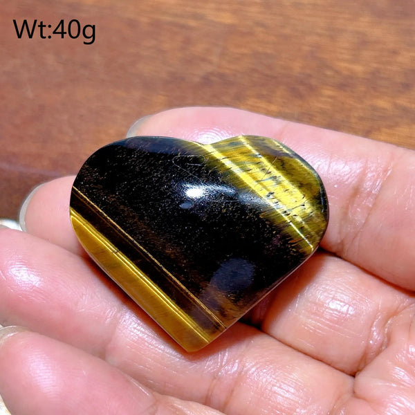Yellow Blue Tiger Eye Heart-ToShay.org