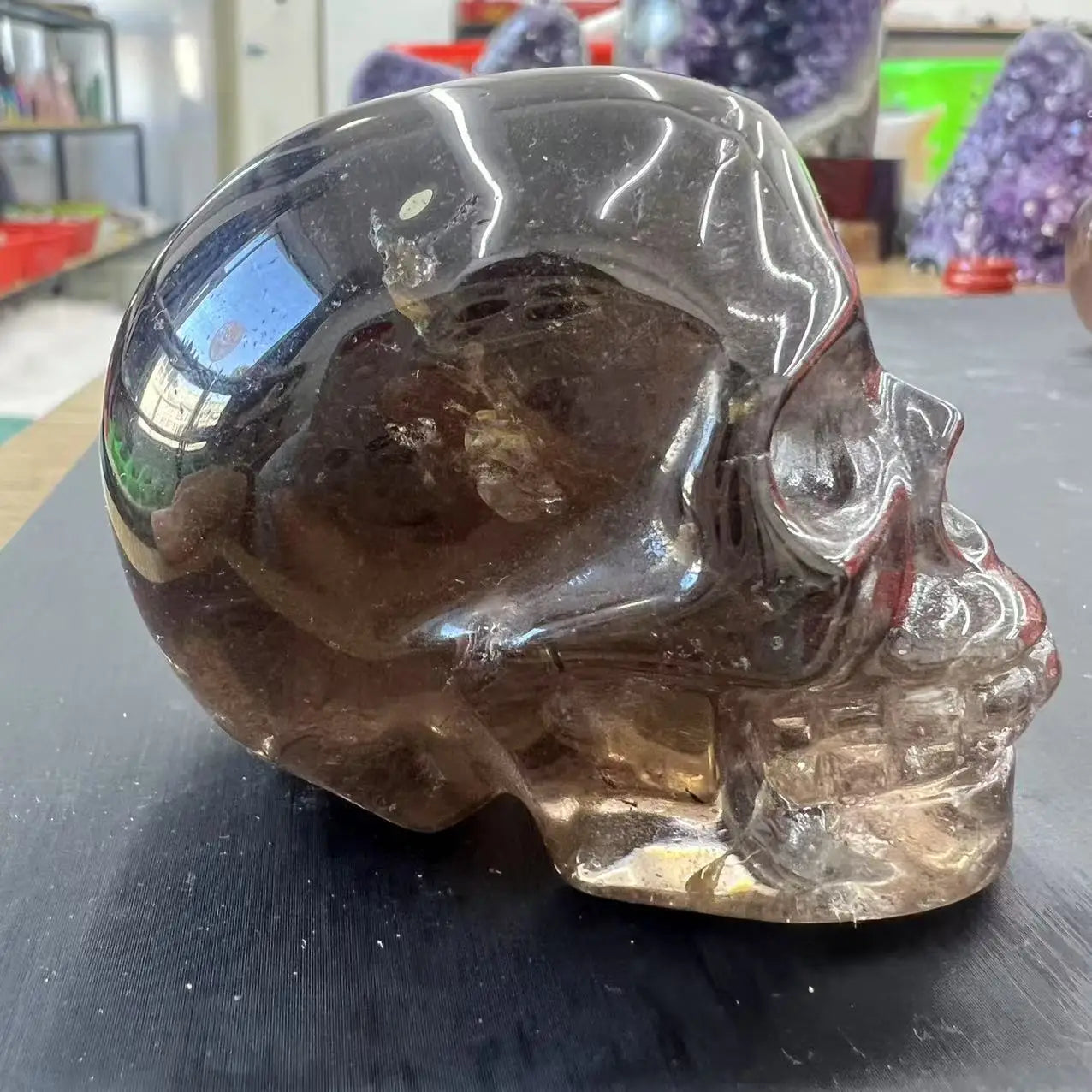 Smoky Quartz Crystal Skull-ToShay.org