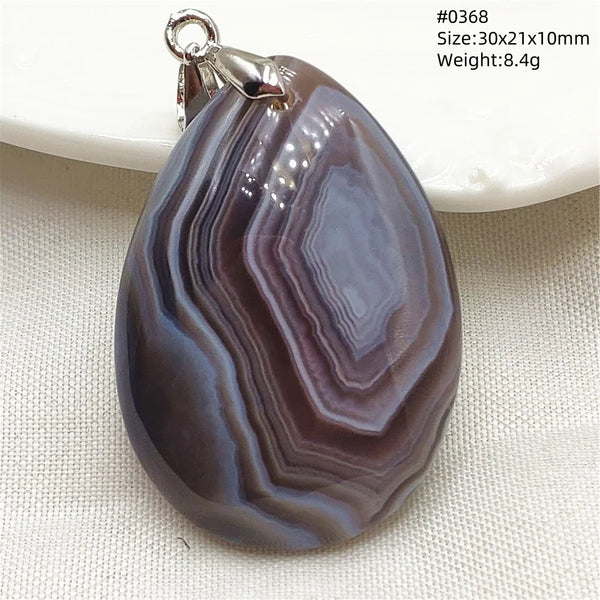 Grey Brown Agate Pendant-ToShay.org