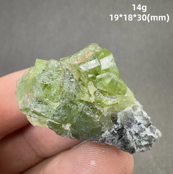 Green Peridot Olivine Crystal-ToShay.org