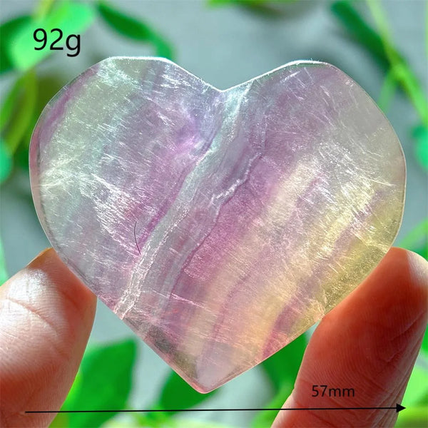 Rainbow Fluorite Heart-ToShay.org