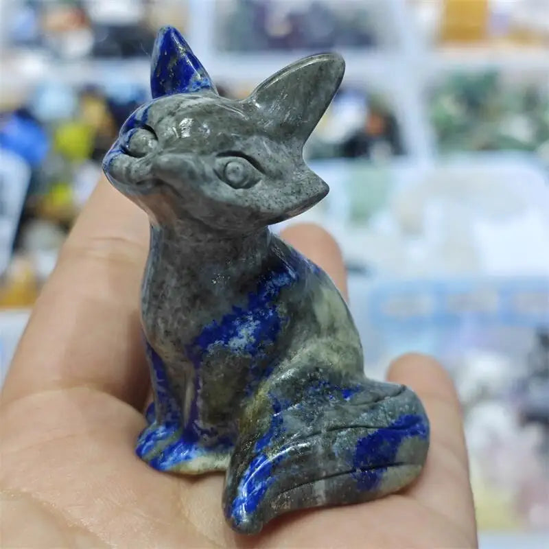 Green Moss Agate Fox-ToShay.org