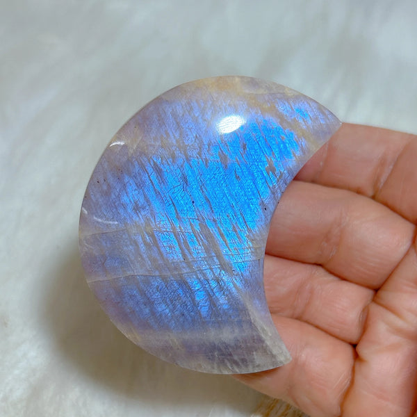Blue Falshy Moonstone Moon-ToShay.org