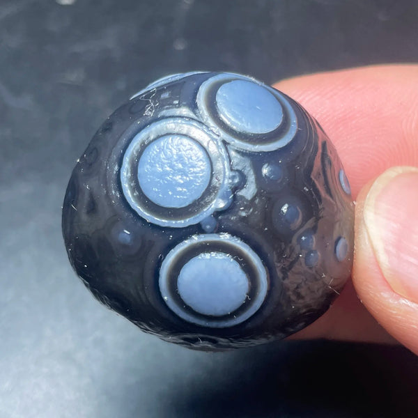 Blue Agate Eye Stone-ToShay.org