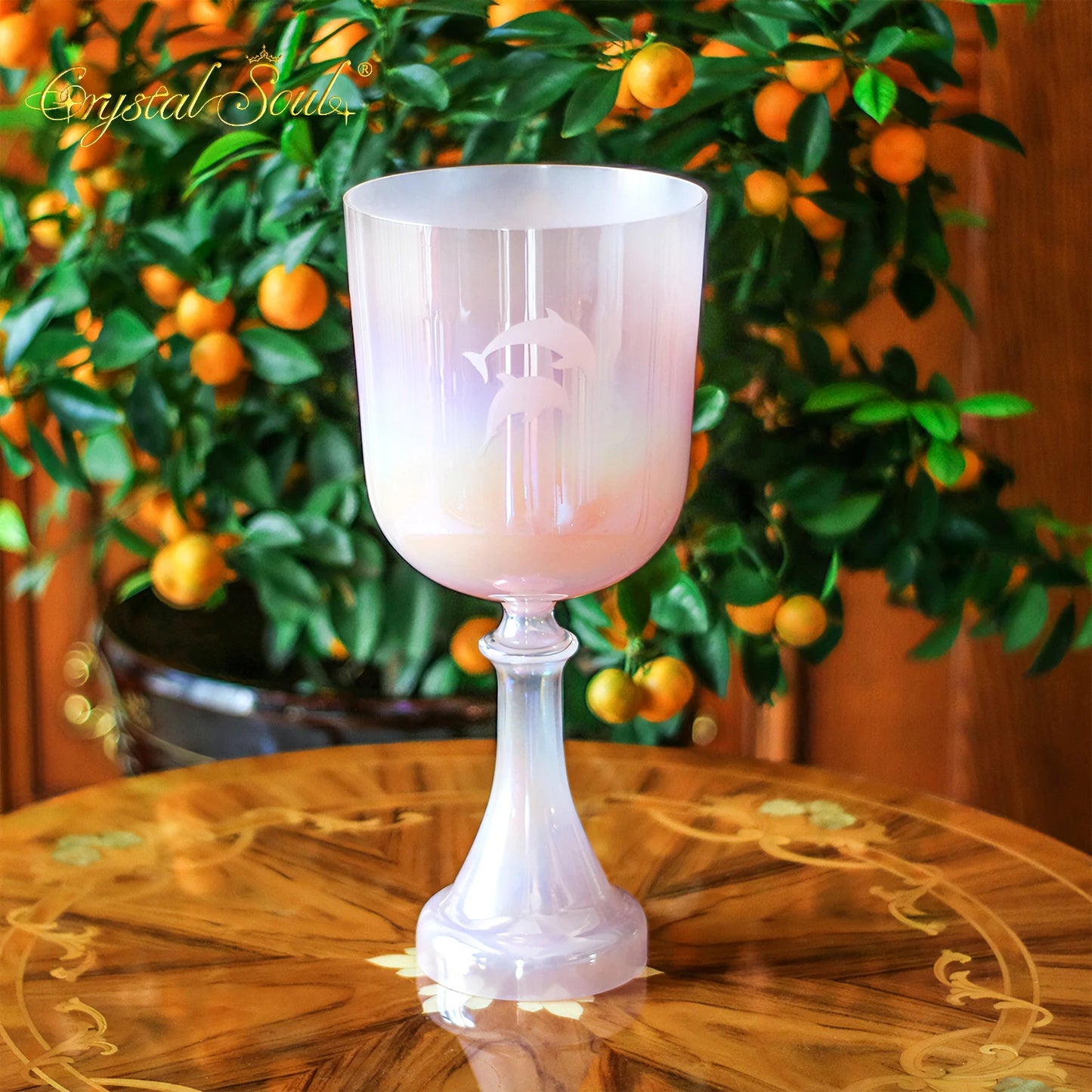 Pink Crystal Singing Chalice-ToShay.org
