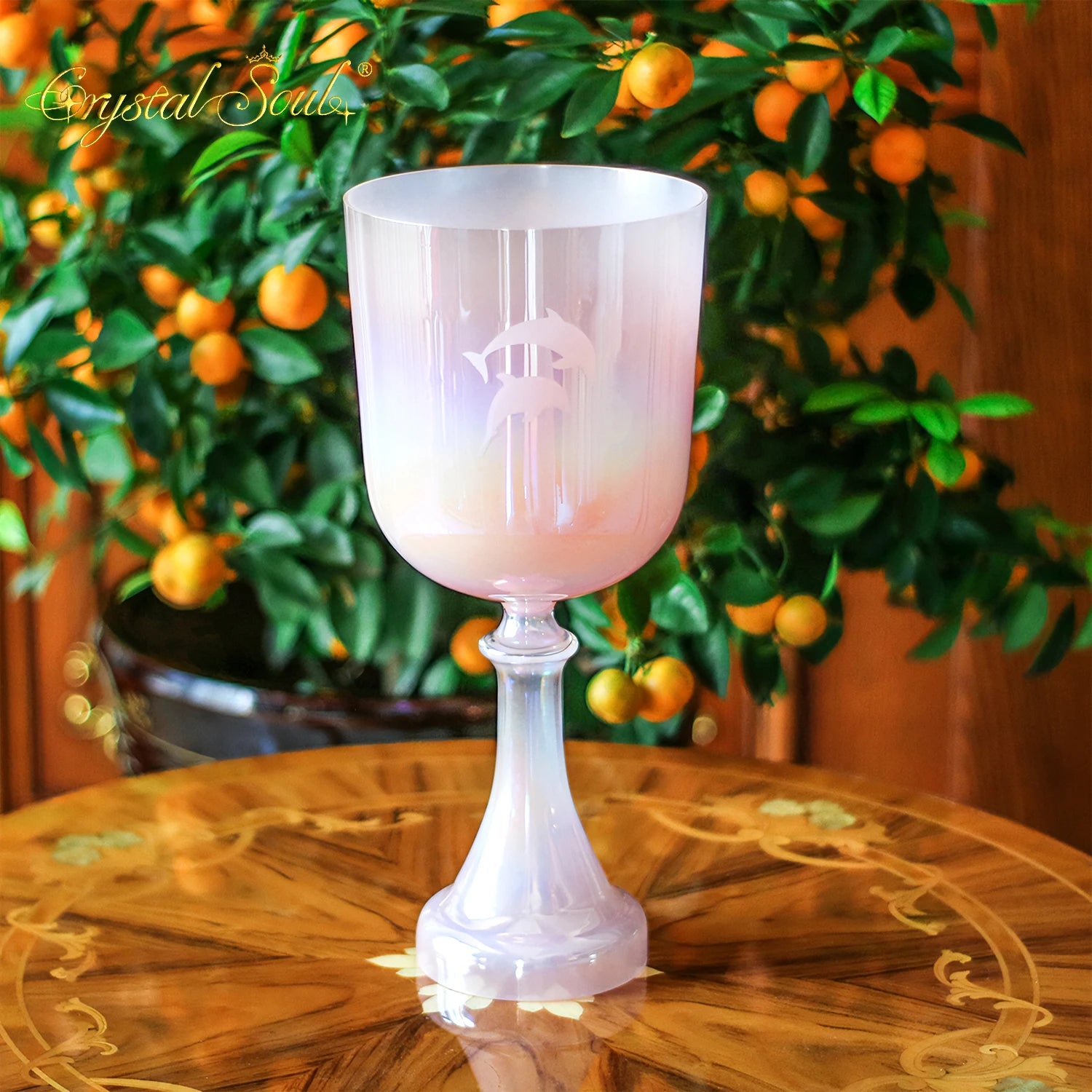 Pink Crystal Singing Chalice-ToShay.org